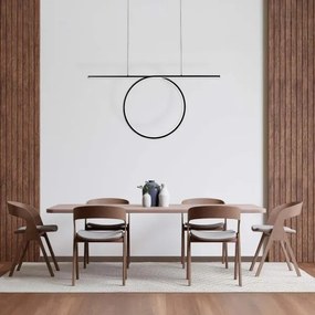 LED závesný luster na lanku ODETTA LED/42W/230V 4000K čierna