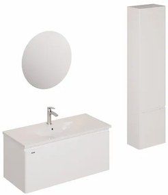 Kúpeľňová zostava s umývadlom vrátane umývadlovej batérie, vtoku a sifónu Naturel Ancona biela KSETANCONA4, 1 ks