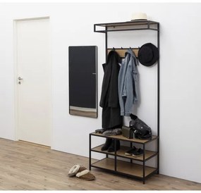 Predsieňová stena SARON dub/čierna