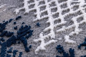 Dywany Łuszczów Kusový koberec Core A004 Frame blue/grey - 160x220 cm