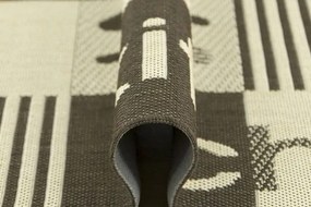 Protišmykový kuchynský koberec/ behúň Flex 19053/19 hnedý