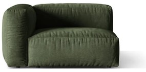 Zelený zamatový modul pohovky (ľavý roh) Martina – Micadoni