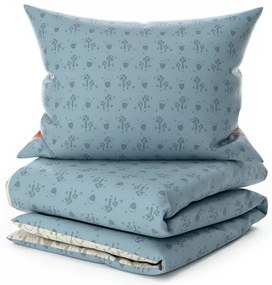 Krepové obliečky do postieľky Renforcé FOXIVA sivé Rozmer obliečky: 45 x 65 cm | 90 x 140 cm