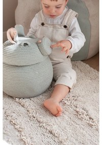 Svetlosivý látkový detský kôš na hračky ø 25x30 cm Henry the Hippo – Lorena Canals