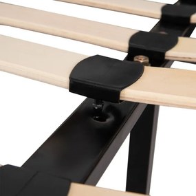 Manželská posteľ s roštom MIKKEL sivá 160x200 cm 987735