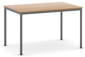 Jedálenský stôl, 1200 x 800 mm, tmavo sivá podnož, buk