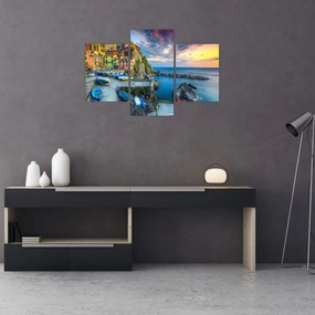 Obraz - Stredomorská dedina (90x60 cm)