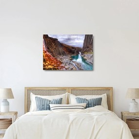 Sklenený obraz - kaňon Studlagil (70x50 cm)