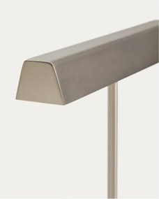 Kovová stolová lampa v striebornej farbe (výška 32,5 cm) Lynor – Kave Home
