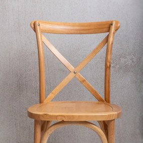 Jedálenská stolička LOSELI drevená / naturálna 712081
