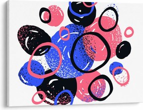 Obraz - Motív s kruhmi v živých farbách (70x50 cm)