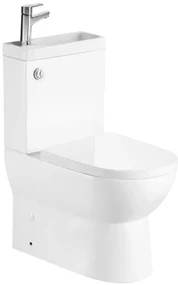 Aqualine Aqualine, JALTA HYGIE WC kombi, Rimless, spodný/zadný odpad, biela, PB103H