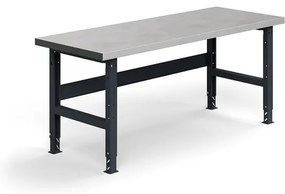 Dielenský stôl TRUST, 2000x760mm, 600 kg, oceľový povrch
