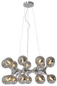 Atomic Balls visiaca lampa strieborná Ø74 cm