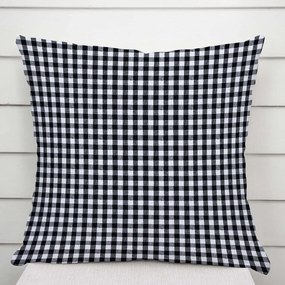 Biante Bavlnená obliečka na vankúš Olivia OL-015 Čierno-biela kocka malá 50 x 50 cm