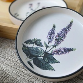 Sada 6 kameninových misiek Herbal 14 cm