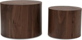 LEILA konferenčný stolík set, orech