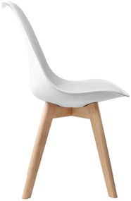 Jedálenská stolička NANTES hnedá / biela