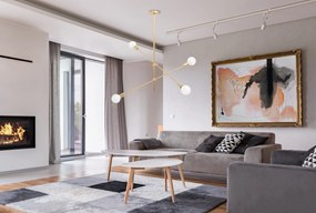 Toolight - Nastaviteľná stropná lampa dvojramenná 4xE27 60W APP479-4C, zlatá, OSW-00611