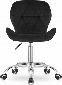 AKCIA Čierne kancelárske kreslo AVOLA VELVET II. akosť