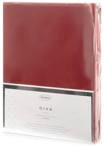 SATÉNOVÉ PRESTIERADLO DINA 200X220 CM, VÝŠKA 30 CM ČERVENÉ