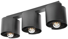 Stropné bodové svietidlo HUGO čierne 2957/Z-B-3 LW3