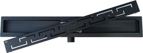 BPS-koupelny Sprchový odtokový žľab DL01 DELTA G4 HYD-2676 70 cm, čierny
