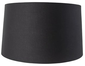 Bavlnený tienidlo čierne 45/50/28 so zlatým vnútrom