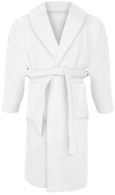 Profod Bavlnený velúrový župan - Biela | M