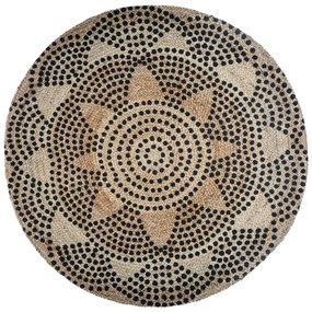 ATMOSPHERA Koberec Ivy, (fi) 120 cm, béžová/čierna