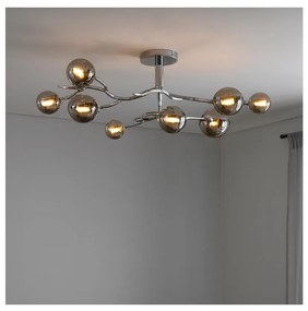 Brilagi - LED Prisadený luster MISTEL 9xG9/3W/230V lesklý chróm/dymová