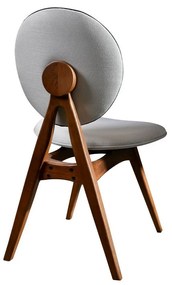 Súprava jedálenských stoličiek Touch Cream and Walnut, 2 ks