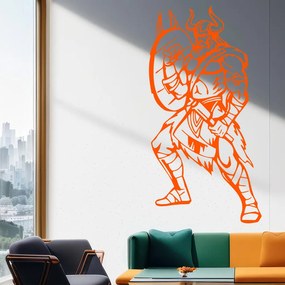 Veselá Stena Samolepka Viking Farba: oranžová, Veľkosť: 100 x 51 cm