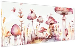 Obraz - Ružová víla (120x50 cm)