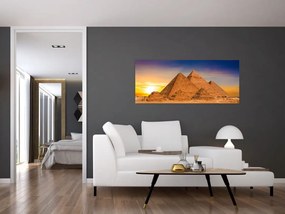 Obraz - Egyptské pyramídy (120x50 cm)