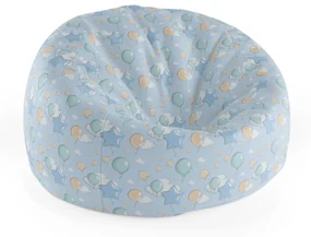 Sablio Sedací vak Cocoon Balónky a hvězdy - 75 x 45 x 35 cm
