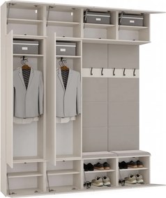 Předsíňová stěna Haga I 200 cm kašmír