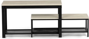 Set dvoch botníkov prírodný ABO-W2124 SON (2 ks)