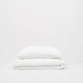 Detská biela ľanová obliečka na vankúš Linen Tales Nature, 40 x 60 cm