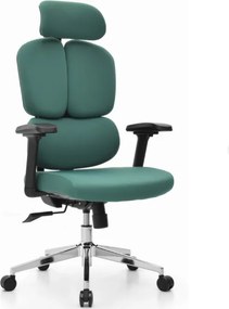 Ergonomická mesh kancelárska stolička HC-1053 v elegantnej eukalyptovo-zelenej farbe