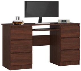 Kancelársky stôl A-11 135 cm 6SZ, wenge