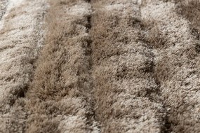 Dywany Łuszczów, Kusový koberec Flim 007-B3 Stripes brown, 120x160, hnedá, obývacia izba