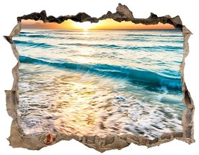 Nálepka fototapeta 3D Sunset beach nd-k-64168411