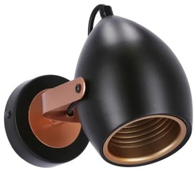 Bodové svietidlo ANICA 1xE14/40W/230V čierna/medená