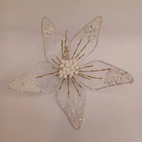 DECOLED Kvet, d. 20 cm, biely