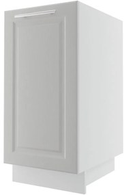 Kuchynská skrinka Emporium D1D/40 light grey stone/biela