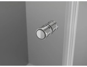 Mexen Mist-F T, 1-krídlový skladací sprchový kút ľavý 120 x 95 cm, číre sklo, chrómový profil, 8A6T-120-095-01-00-L