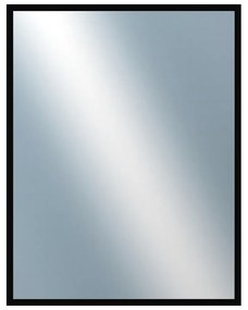 DANTIK - Zrkadlo v rámu, rozmer s rámom 70x90 cm z lišty FC čierna vysoká (2185)