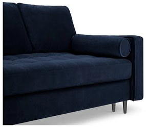 Modrá zamatová rozkladacia pohovka Milo Casa Santo