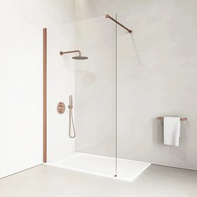 Walk-in Rose Gold sprchová stena 100, 200cm, 8mm